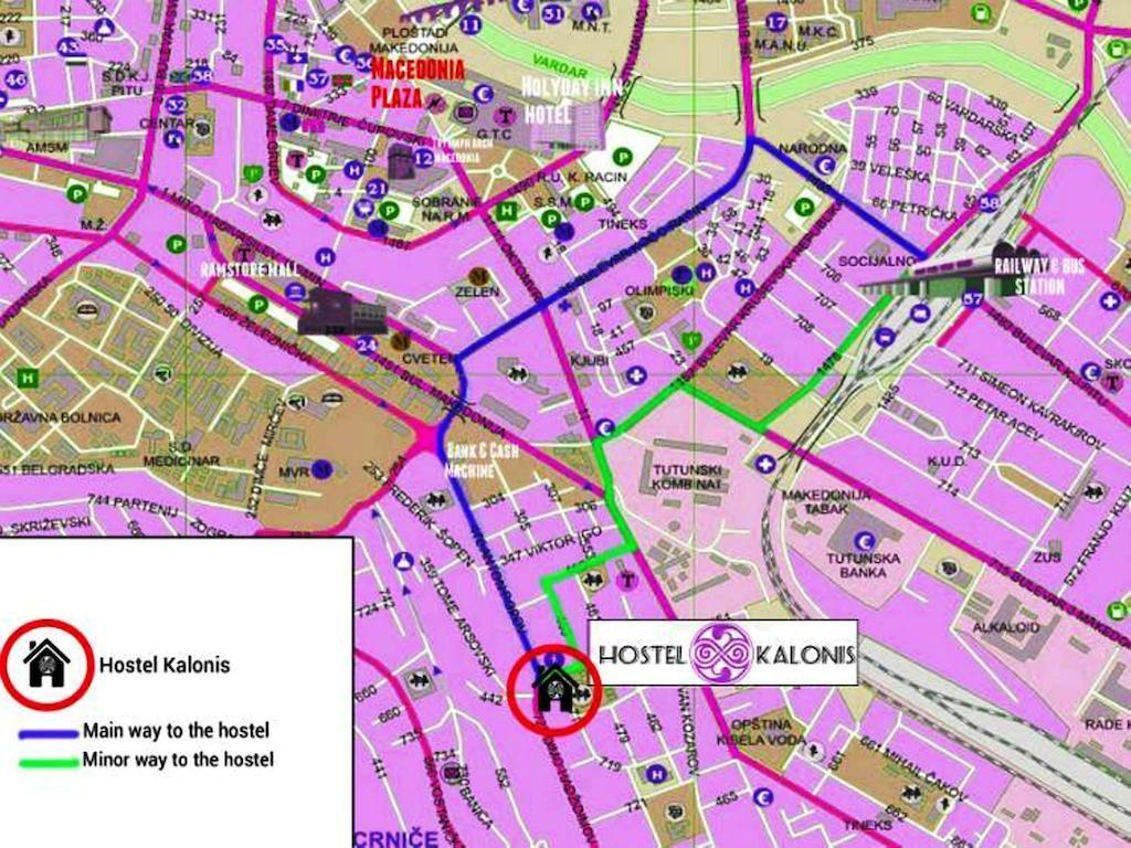 Hostel Kalonis Skopje Eksteriør bilde